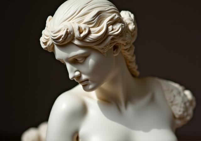 Statua antica di Venere in marmo
